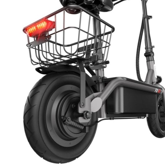 Scooter elétrica iScooter F2 500W, banco rebatível de 10", 36V 7,8Ah, autonomia de 30km, cinzento