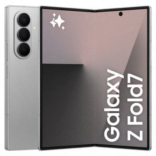 Samsung Galaxy Z Fold7 12GB/512GB Telefono cellulare pieghevole grigio argento con AI + Galaxy Buds3 Pro