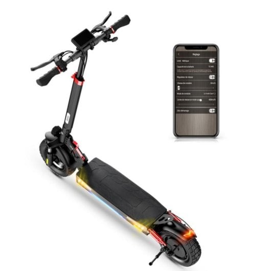 Scooter elétrica iScooter iX3 800W 40km/h 40km de autonomia Suspensão dupla App LED 10"