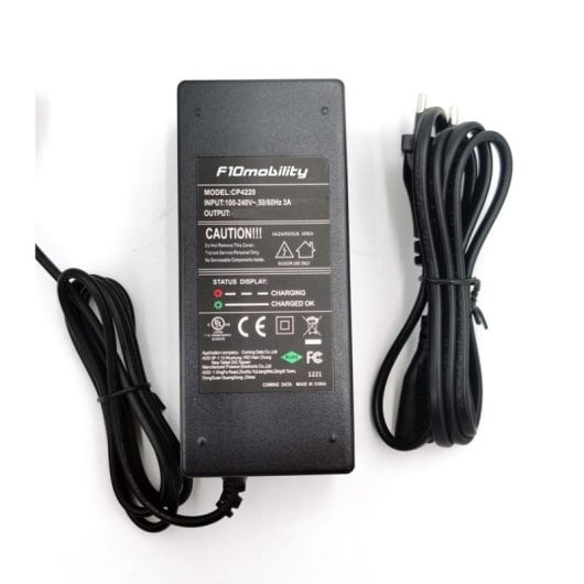 F10mobility Cargador Para Patinete Eléctrico Bongo D30 Modelo 07311 Adaptador De Corriente