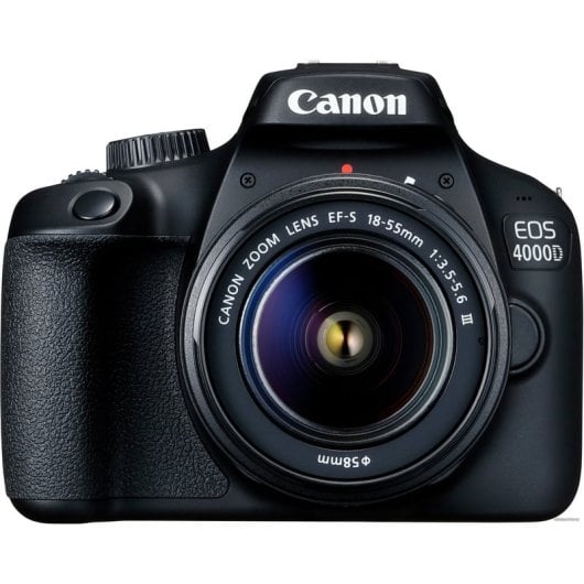 Canon EOS 4000D 18MP WiFi + EF-S 18-55mm F3.5-5.6 DC III Versión Asiática