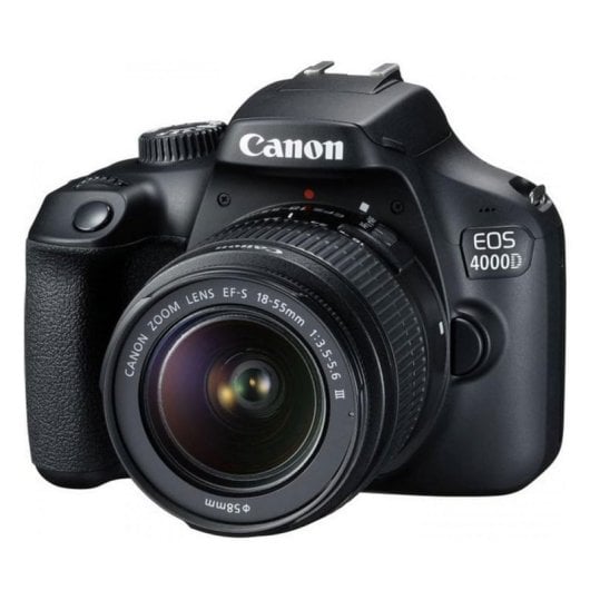 Canon EOS 4000D 18MP WiFi + EF-S 18-55mm F3.5-5.6 DC III Versión Asiática