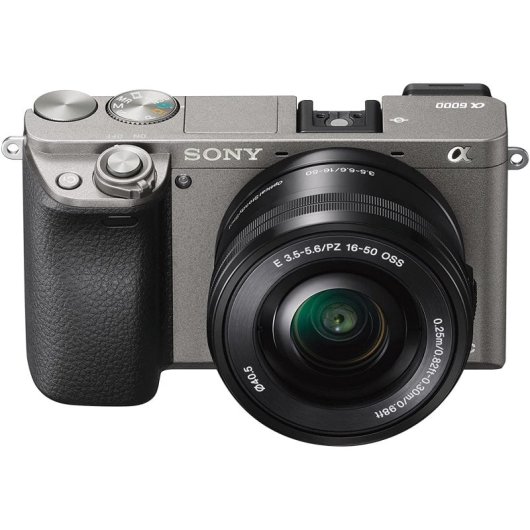 Sony Alpha a6000 24.3MP Gris + Objetivo 16-50mm F3.5-5.6 OSS Versión Asiática