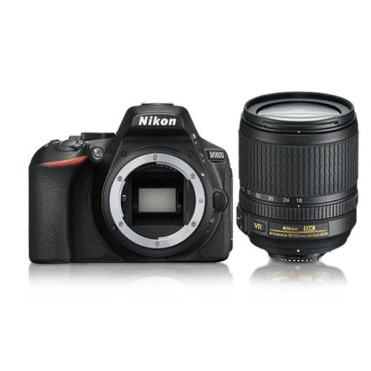 Nikon D5600 24.2MP Negra + Objetivo AF-S DX 18-105mm G ED VR Versión Asiática
