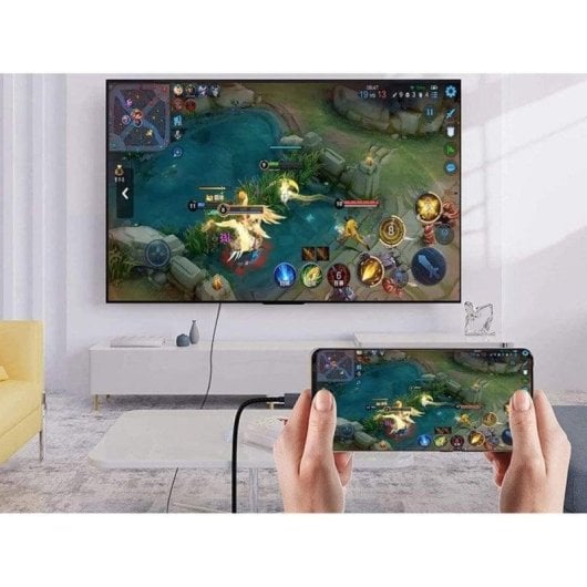 Adaptateur vidéo Conceptronic ABBY10G USB-C vers HDMI 2m 4K 60Hz Gris