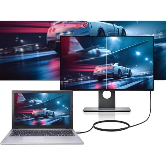 Cable Conceptronic ABBY10G USB Tipo C a HDMI 2m 4K@60Hz Gris Plug&Play