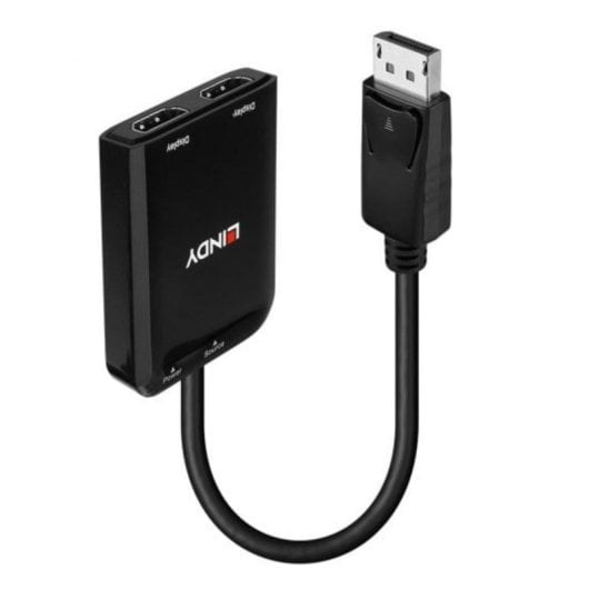 Câble Adaptateur DisplayPort vers 2 x HDMI Lindy 38433 Macho Hembra Droit