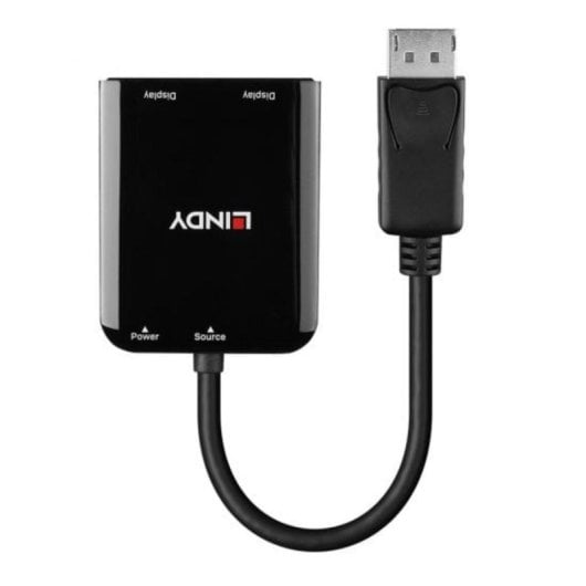 Câble Adaptateur DisplayPort vers 2 x HDMI Lindy 38433 Macho Hembra Droit
