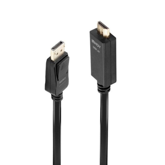 Cabo DisplayPort para HDMI 3m Lindy 36923 3840x2160 Pixéis Preto Macho