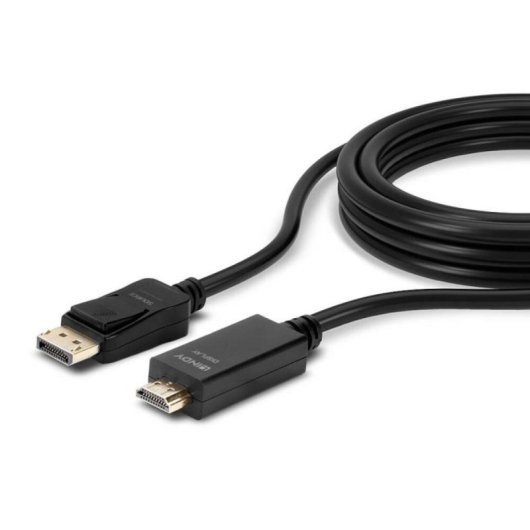 Cabo DisplayPort para HDMI 3m Lindy 36923 3840x2160 Pixéis Preto Macho
