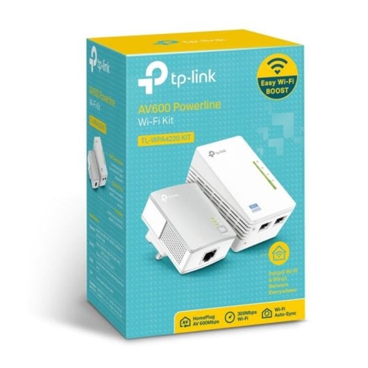 TP-Link TL-WPA4220 Kit Powerline 600Mbps com 3x Portas Fast Ethernet Wi-Fi 4 OFDM Branco