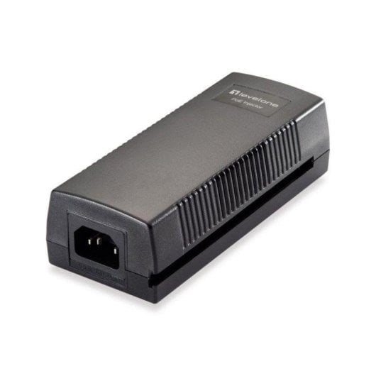 Iniettore PoE LevelOne POI-3014 Gigabit 30W 52V 2 Porte Montaggio Parete Nero