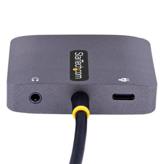 Adaptador USB-C Multipuerto StarTech HDMI VGA Audio 4K60Hz PD 100W Gris