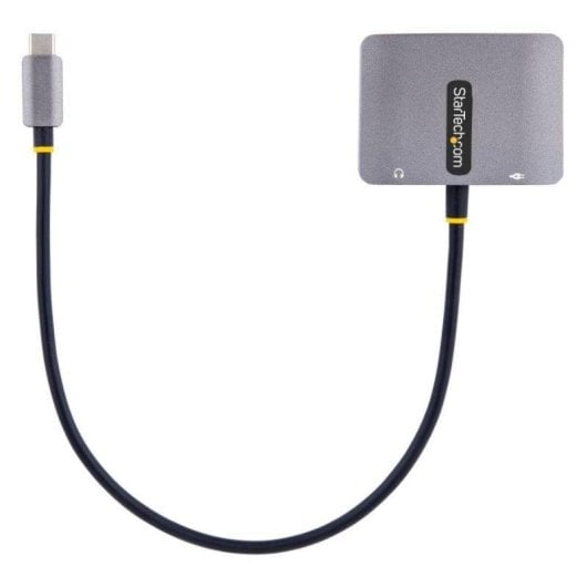 Adaptador USB-C Multipuerto StarTech HDMI VGA Audio 4K60Hz PD 100W Gris