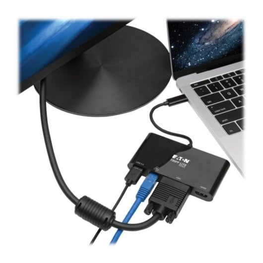 Tripp Lite USB 3.1 Type-C Adapter U444-06N-HV4GUB HDMI 4K VGA Ethernet USB-A