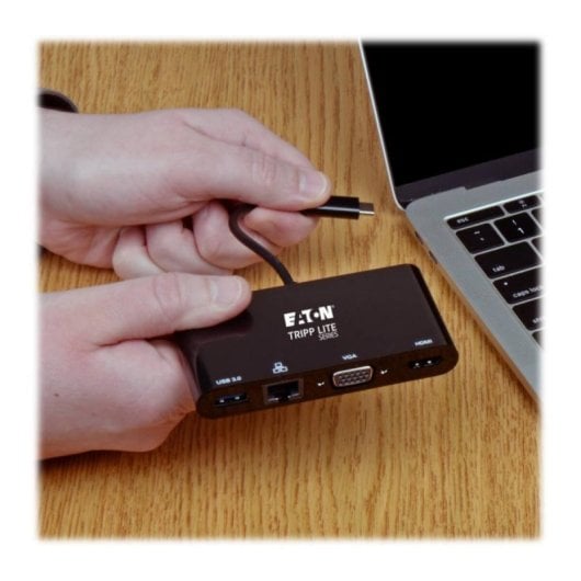 Tripp Lite USB 3.1 Type-C Adapter U444-06N-HV4GUB HDMI 4K VGA Ethernet USB-A
