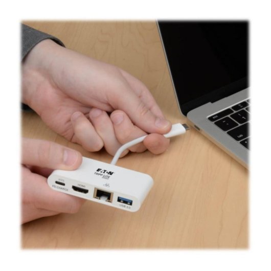 USB-C Adapter Tripp Lite U444-06N-HGU-C 1080p USB 3.1 Gen 1 HDMI PD 60W GbE USB-C Adapter