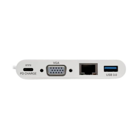 Adaptador Multipuerto USB-C Tripp Lite U444-06N-VGU-C VGA USB-A RJ45 PD 60W Blanco