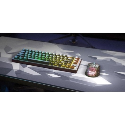 Alfombrilla gaming CHERRY XTRFY GP5-XL-LITUS-PINK 920x400mm Blanco imagen base antideslizante XL