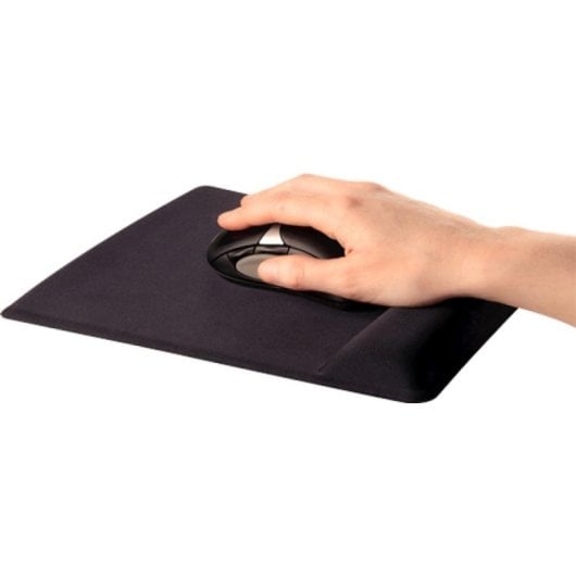 Alfombrilla para ratón Fellowes 9181201 con reposamuñecas, espuma memoria, negro, ergonómica