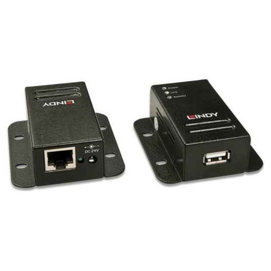 Netzwerk Sender und Empfänger Lindy 42680 50m 480 Mbit/s Cat5 Cat5e Cat6 NS1021 Schwarz