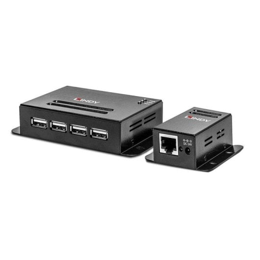 Transmetteur et récepteur réseau Lindy 42681 50 m 480 Mbit/s Cat5 Cat5e Cat6