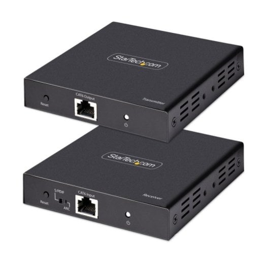 Extensor HDMI StarTech 4K PoC HDR hasta 70m Salida Óptica S/PDIF Kit Cat6