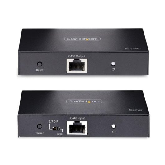 Extensor HDMI StarTech 4K PoC HDR hasta 70m Salida Óptica S/PDIF Kit Cat6