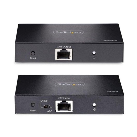 Extenseur HDMI StarTech 4K PoC HDR jusqu'à 70m Sortie Optique S/PDIF Kit Cat6