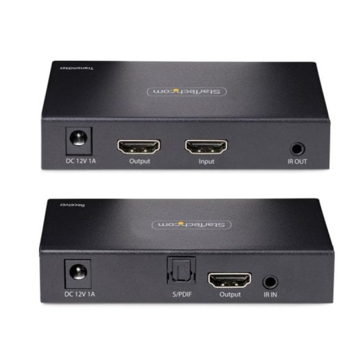 Extensor HDMI StarTech 4K PoC HDR hasta 70m Salida Óptica S/PDIF Kit Cat6