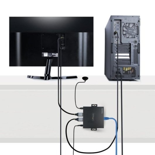 Extensor HDMI StarTech 4K PoC HDR hasta 70m Salida Óptica S/PDIF Kit Cat6