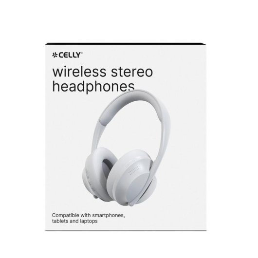 Auriculares Celly ARCHBEATWH inalámbricos Bluetooth supraaurales para llamadas y música blancos