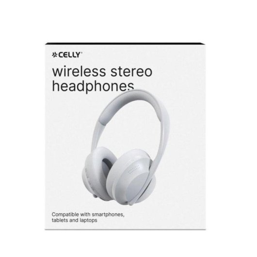 Auriculares Celly ARCHBEATWH inalámbricos Bluetooth supraaurales para llamadas y música blancos