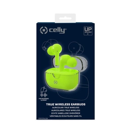 Auricule Celly CLEAR True Wireless Stereo Verde Binaural Bluetooth 5.3