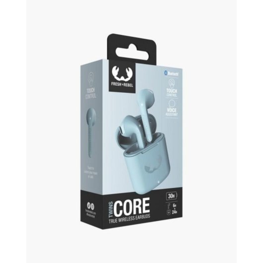Auricular Fresh 'n Rebel Twins Core TWS Azul Bluetooth Control Táctil y 30h Autonomía