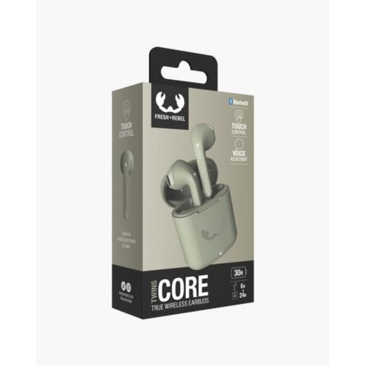 Fresh 'n Rebel Twins Core Auriculares True Wireless Stereo (TWS) Bluetooth 30h Verdes