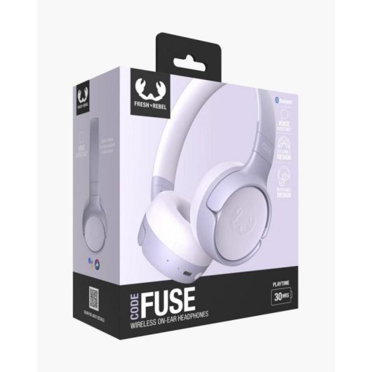 Auricular Fresh 'n Rebel Code Fuse Wireless Bluetooth Supraaural 30h Lila Plegable