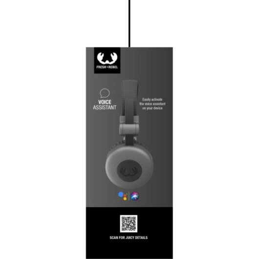 Auricular Fresh 'n Rebel Code Core plegable inalámbrico Bluetooth micrófono 30h Gris
