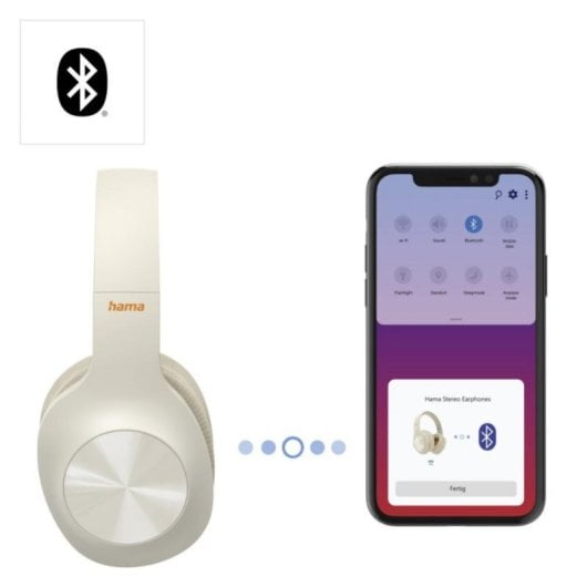 Kabelloser Hama Spirit Calypso Bluetooth 5.0 Beige 36h Akku Bluetooth-Kopfhörer
