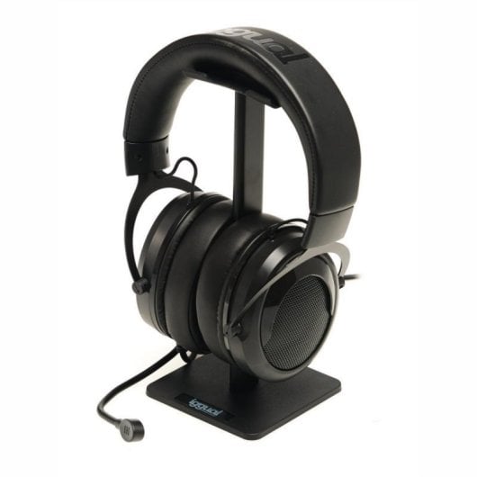 Auricular iggual Dual Tech Pro Music Circumaural Alámbrico Micrófono Extraíble Soporte SA22 Negro