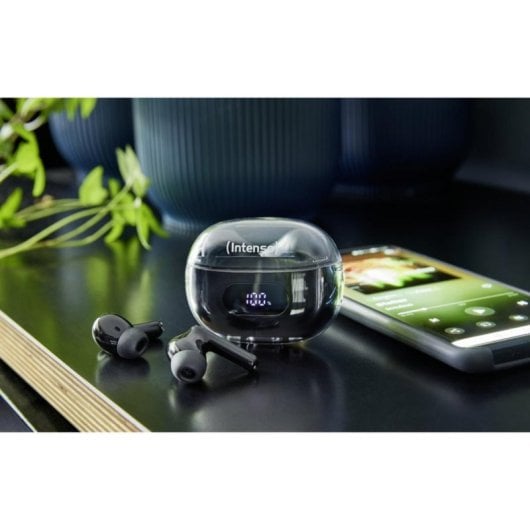 Auricular Intenso Buds Earphone Plus T310AE Bluetooth 5.4 ANC ENC TWS Negro