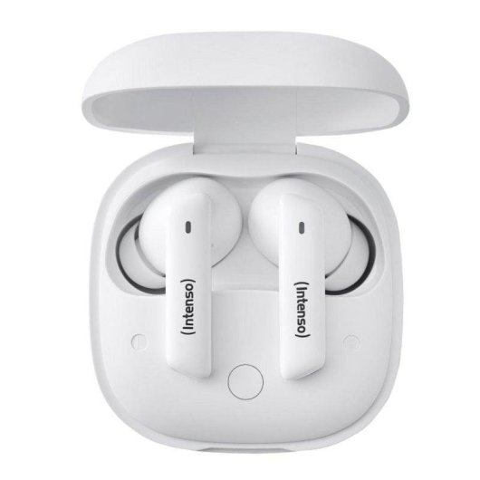Auriculares Intenso T502HAE True Wireless Bluetooth 5.3 ANC Branco 35h IPX4 USB-C