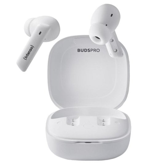 Auricular Intenso T502HAE True Wireless ANC Bluetooth 5.3 Blanco 35h IPX4 USB-C