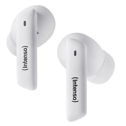 Auriculares Intenso T502HAE True Wireless Bluetooth 5.3 ANC Branco 35h IPX4 USB-C