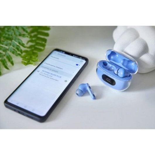 Auricular Intenso T315AE True Wireless Azul ANC Bluetooth 5.4 7,5h Micrófono ENC