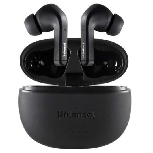 Auricular Intenso Black Buds T300A Bluetooth 5.3 ANC 4 Modos TWS USB-C Negro