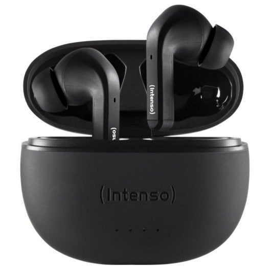 Auricular Intenso Black Buds T300A Bluetooth 5.3 ANC 4 Modos TWS USB-C Negro