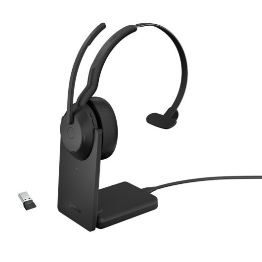 Auricular Jabra 25599-889-989 Monoaural Bluetooth 5.2 ANC USB-C 18h Batería Base Carga