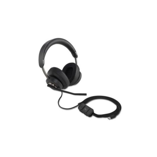 Auriculares Kensington H2000 con cable USB-C Cancelación de Ruido Micrófono Boom Negro