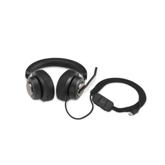 Auriculares Kensington H2000 con cable USB-C Cancelación de Ruido Micrófono Boom Negro